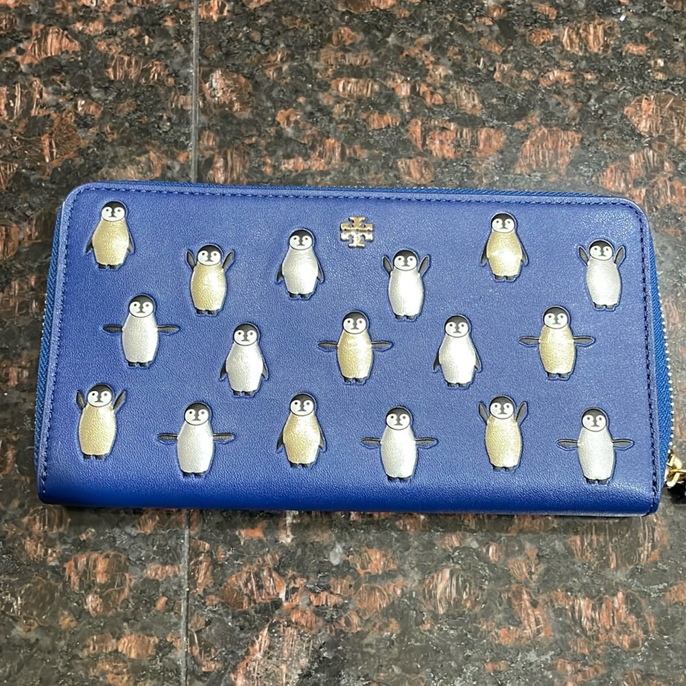 Tory Burch  Midnight Swim Zip Continental Wallet